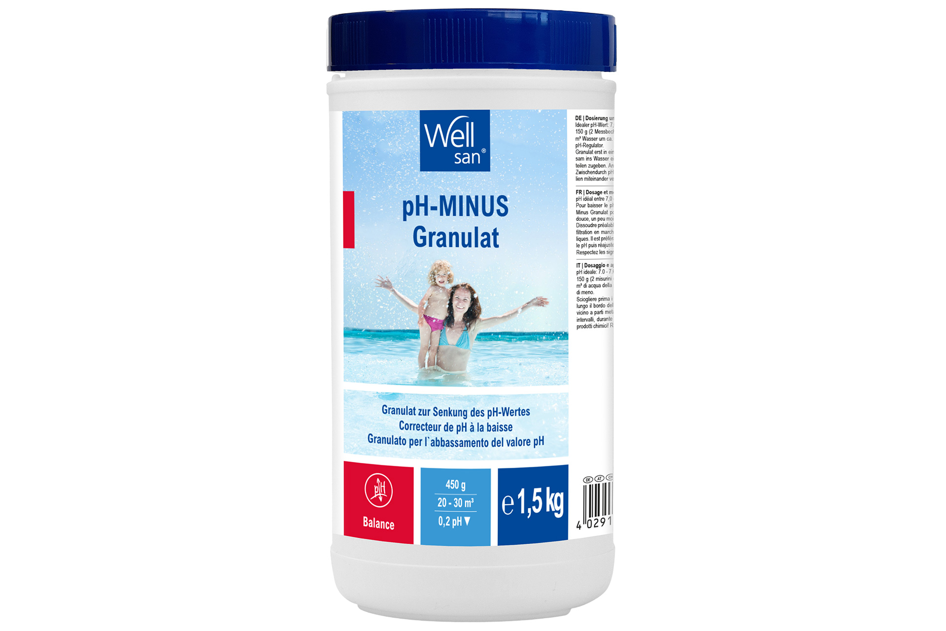 Wellsan pH-Minus Granulat 1,5 kg