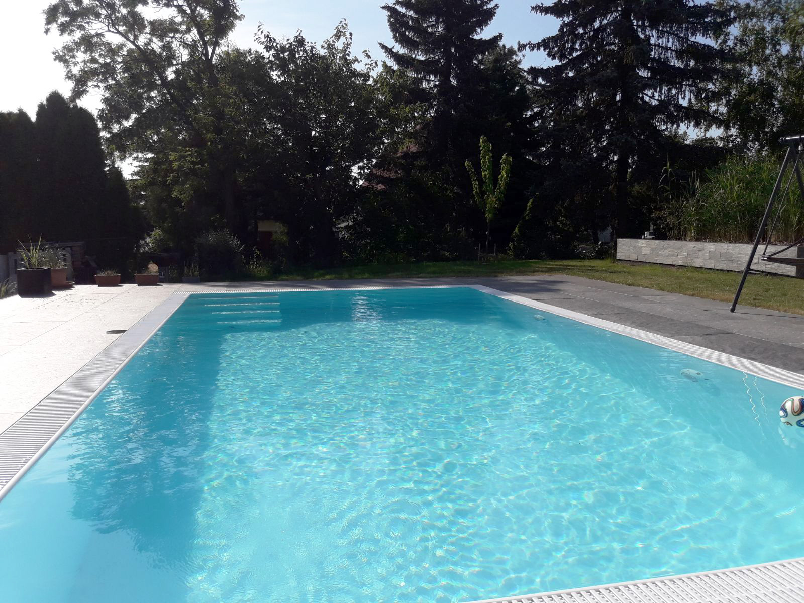 Albixon G2 Polypropylen Pool 3,5x7x1,50m weiß mit Ecktreppe