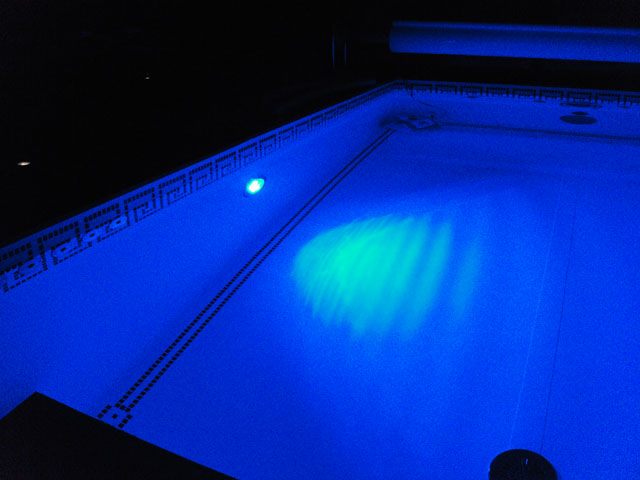 Unterwasserscheinwerfer LED blau